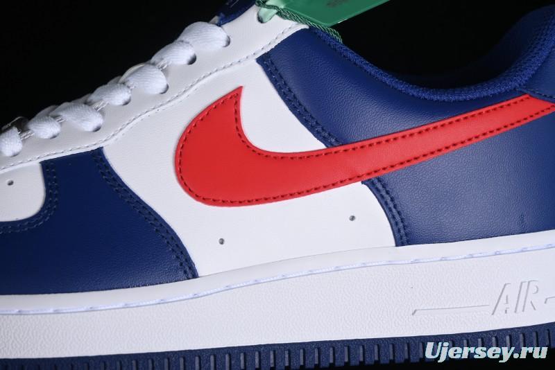 Nike Air Force 1 '07 Low White Blue Red Casual Shoes - CZ9164-100