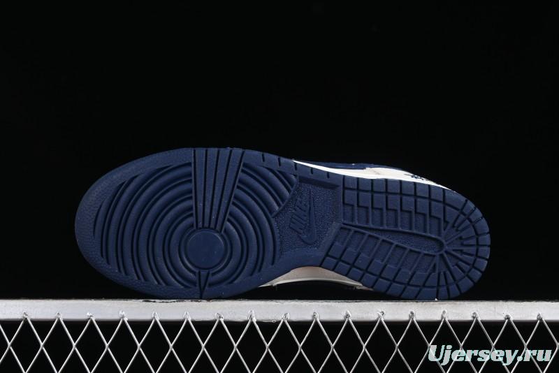 Stussy x Nike SB Dunk Low Collaboration Anniversary Edition Premium Customized Low-Top Casual Skate Shoes - DQ1098-339