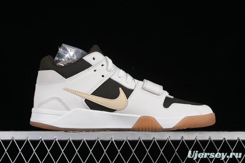 Nike Travis Scott x Jordan Cut The Check AJ1 Basketball Shoes with Velcro Design - FZ8117-100