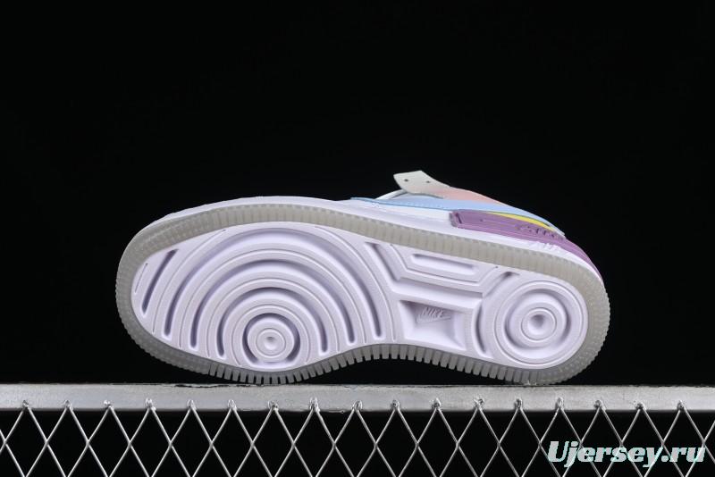 Nike Air Force 1 Shadow Lightweight Elevated Low-Top Versatile Sneakers - CW2630-141