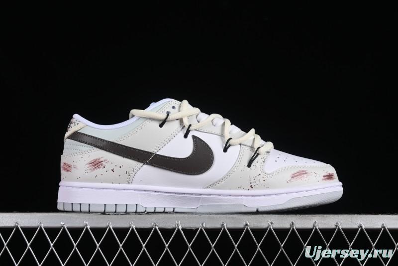 Nike Dunk Low SB 'Neutral' Urban Ruins Skate Shoes with Strap - DV0831-101