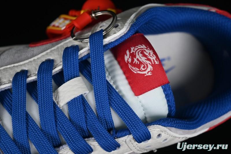 Nike SB Dunk Low Chinese New Year Limited Edition - Red Fortune Sky High Anniversary Premium Custom Low-Top Casual Sneakers - CR8033-504