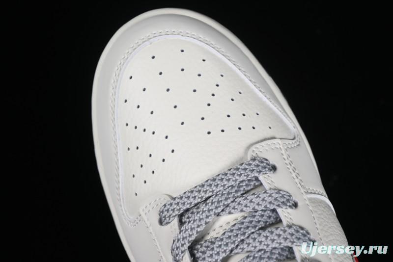 Supreme x Nike SB Dunk Low Casual Skate Shoes with Zoom Air Cushion - DQ1098-333