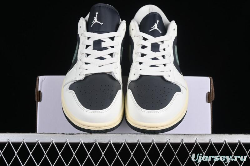 Nike Air Jordan 1 Low AJ1 Black Green Casual Sneakers - DC0774-001