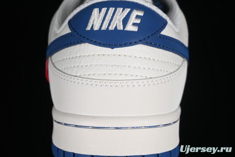 Supreme x Nike SB Dunk Low Casual Skate Shoes with Zoom Air Cushion - DQ1098-335