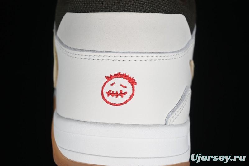 Nike Travis Scott x Jordan Cut The Check AJ1 Basketball Shoes with Velcro Design - FZ8117-100