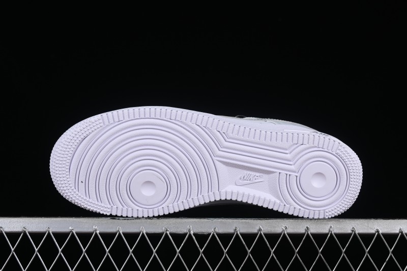 Nike Air Force 1 '07 Low Customized Anime Theme Gradient Grey Swoosh Casual Sneakers - FN0366-102