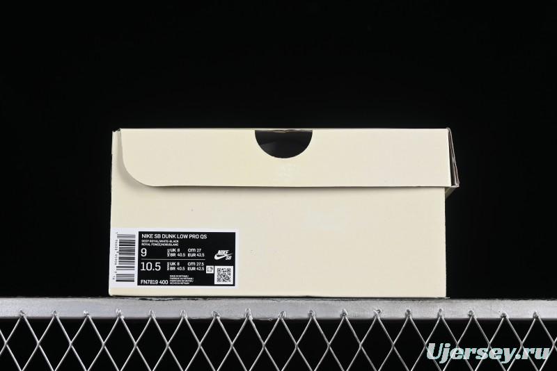 Nike Born x Raised x Nike SB Dunk Low Premium Skate Shoes with Special Foam Swoosh and Snowflake Perforations - FN7819-400