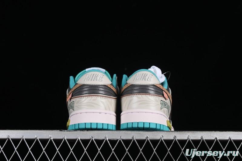 Nike Dunk Low Panda Prank Spring Touchdown Spring Forward Brown Green SB Strap Low Top Casual Skate Shoes - DV0834-101