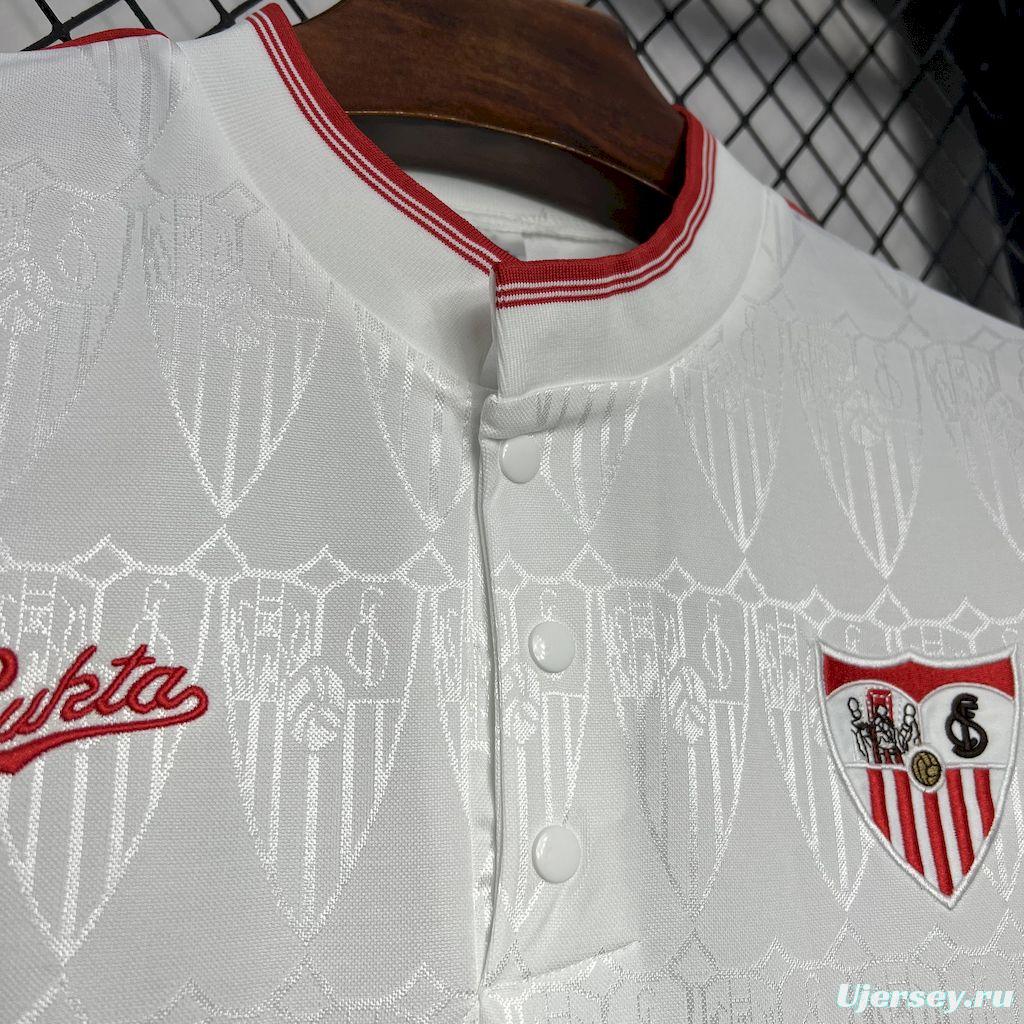 Retro 91/92 Sevilla FC Home Jersey