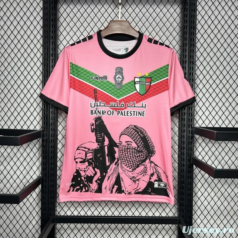 2024/25 CD Palestino Pink Graffiti Jersey