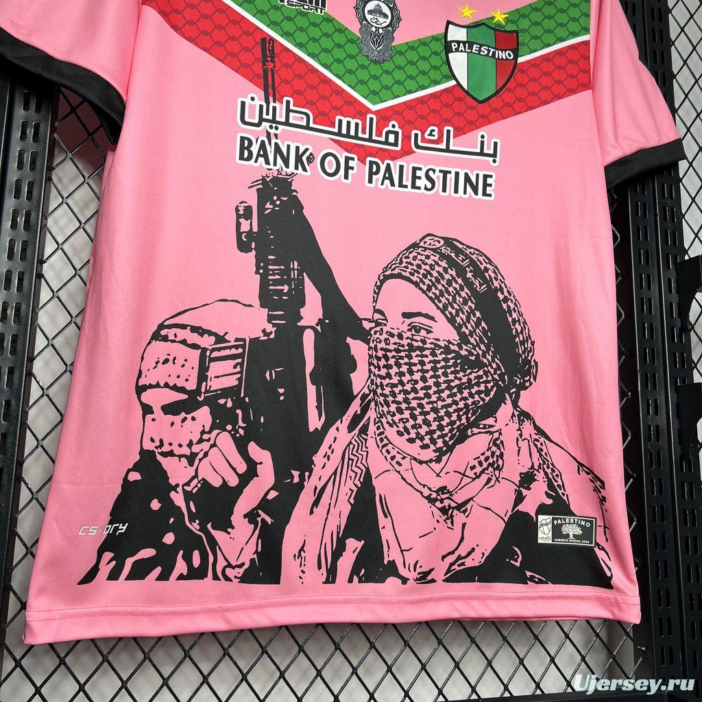 2024/25 CD Palestino Pink Graffiti Jersey