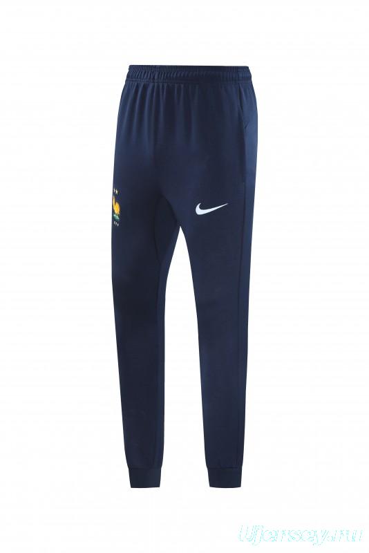 2024 France Light Blue Full Zipper Jacket +Long Pants
