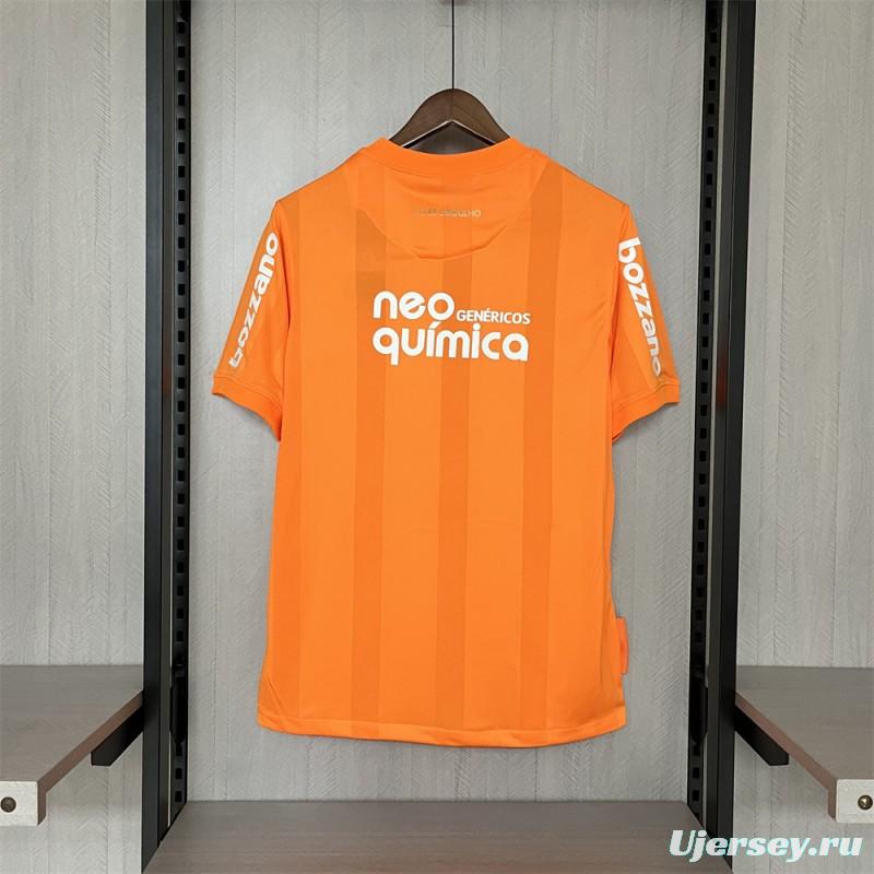 2010 Retro Corinthians Goalkeeper Orange Jersey