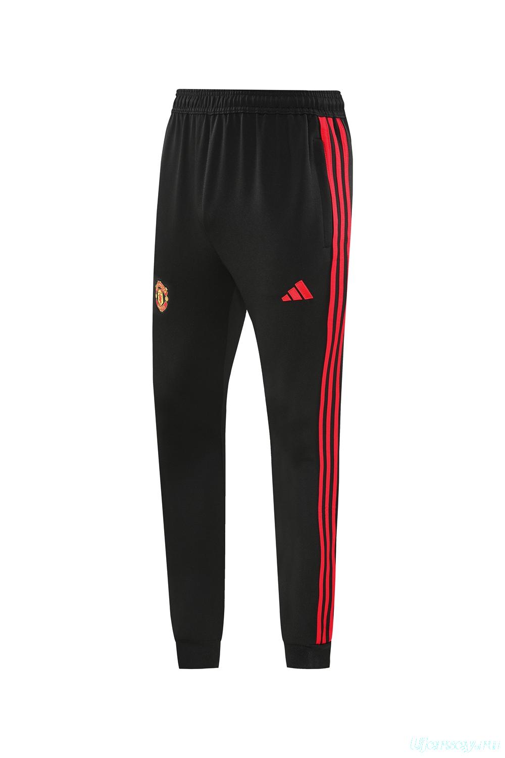 24/25 Manchester United Red Full Zipper Jacket +Long Pants