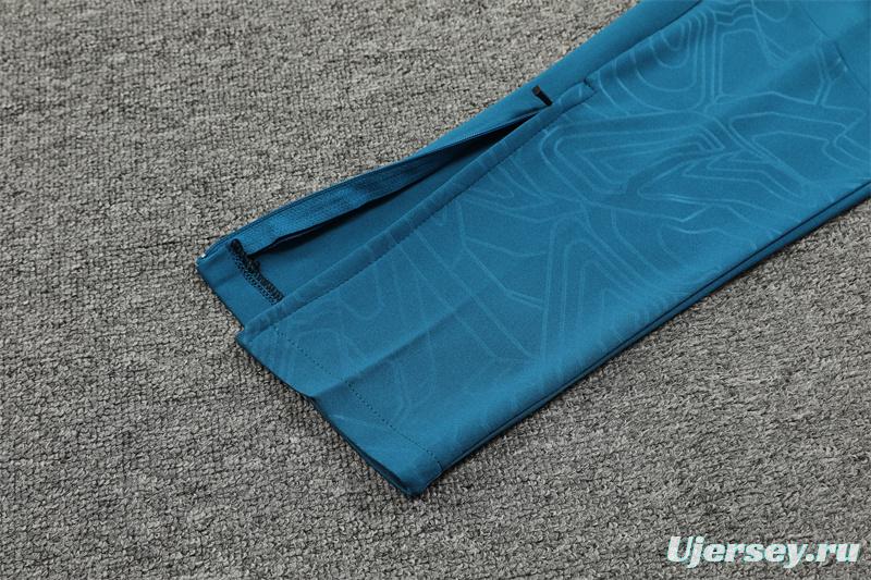 24/25 Olympique Marseille Lake Green Half Zipper Jacket+Long Pants