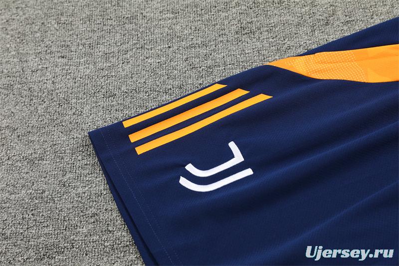 24/25 Juventus Orange/Navy Short Sleeve Jersey+Shorts