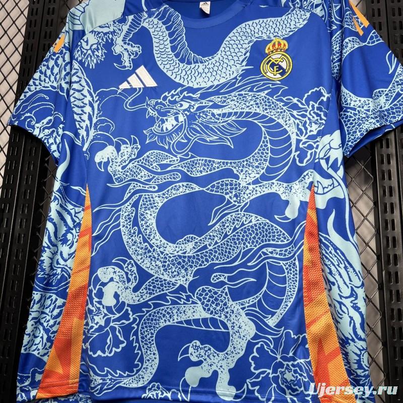 2024/25 Real Madrid Blue Dragon Special Edition Jersey