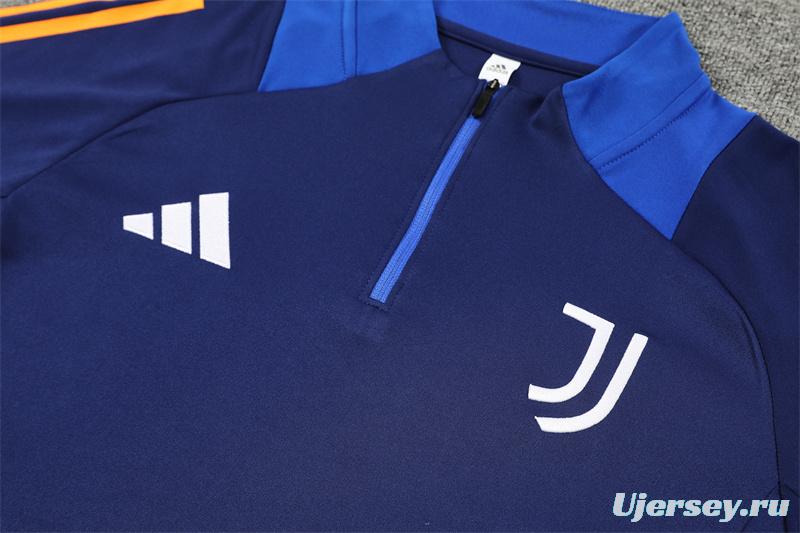 24/25 Juventus Navy Half Zipper Jacket+Long Pants