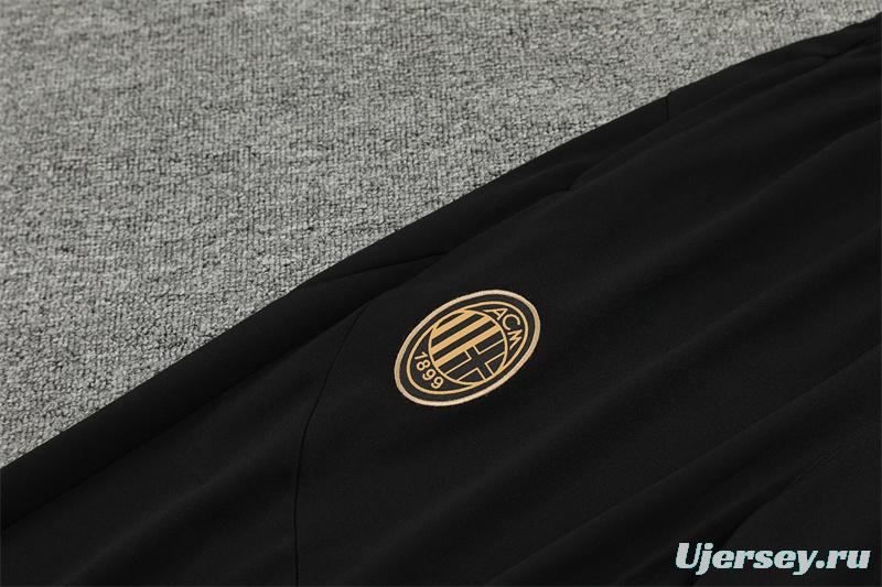 24/25 AC Milan Red Half Zipper Jacket+Long Pants