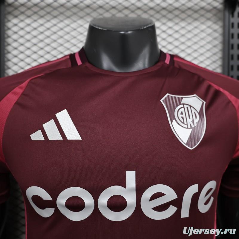 Player Version 24/25 River Plate Away Wine Jersey