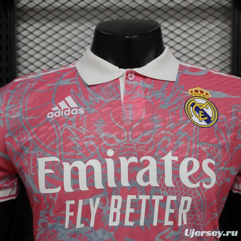 Player Version 24/25 Real Madrid Pink Dragon Special Jersey