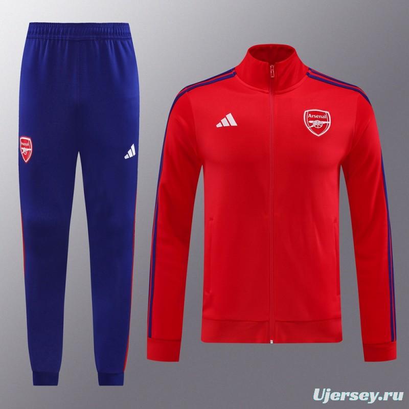 24/25 Arsenal Red Full Zipper Jacket +Long Pants