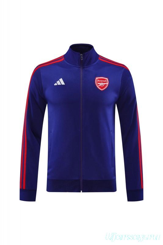 24/25 Arsenal Blue Full Zipper Jacket +Long Pants