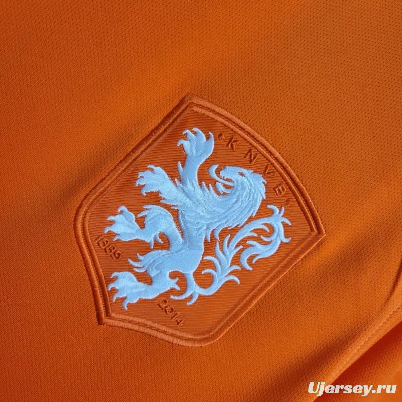 2014 Retro Netherlands Home Jersey