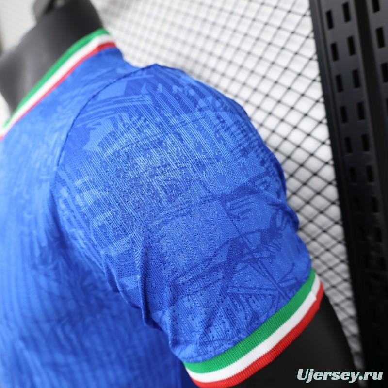 Player Version 2024 Italy Michelangelo Blue Special Training Jersey