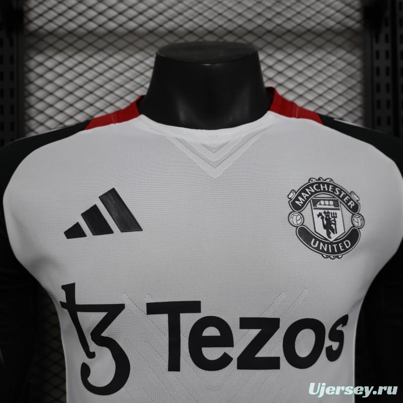 Player Version 24/25 Manchester United White Pre-Match Jersey