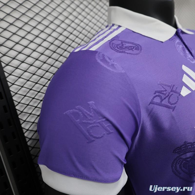 Player Version 24/25 Real Madrid Purple Pre-Match Jersey