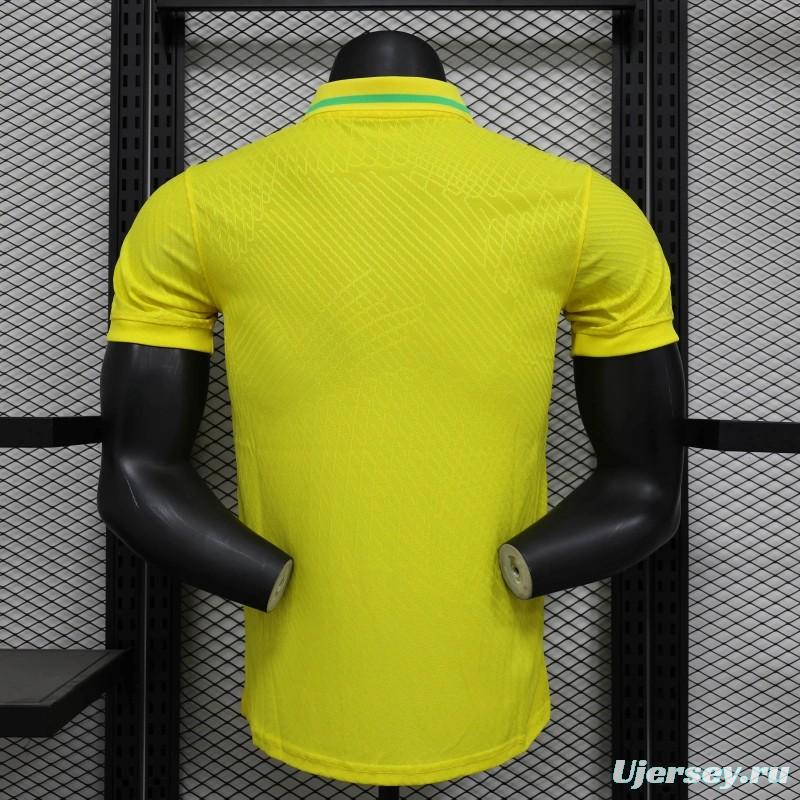 25/26 Player Version Brazil POLO Yellow Jersey