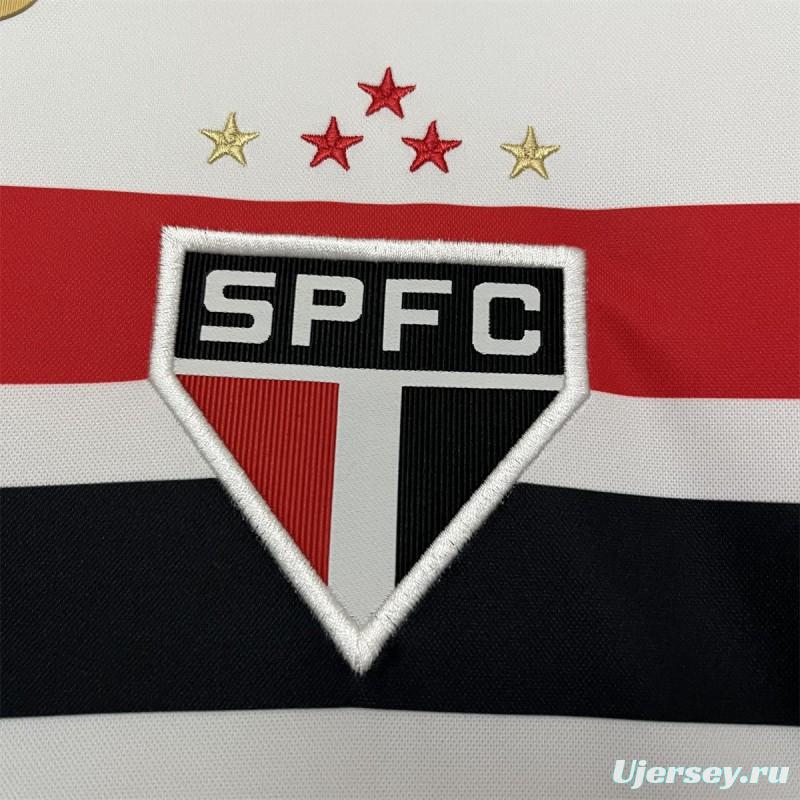 25/26 Women Sao Paulo Home Jersey With Chest Sponsor