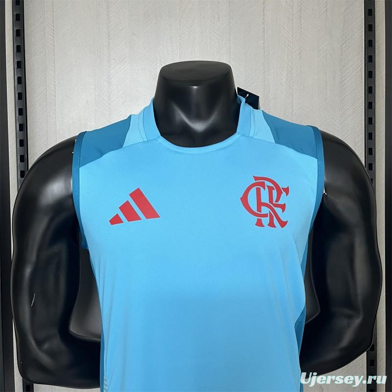 25/26 Flamengo Training Jersey Wear Light Blue Vest Jersey S-XXXXL