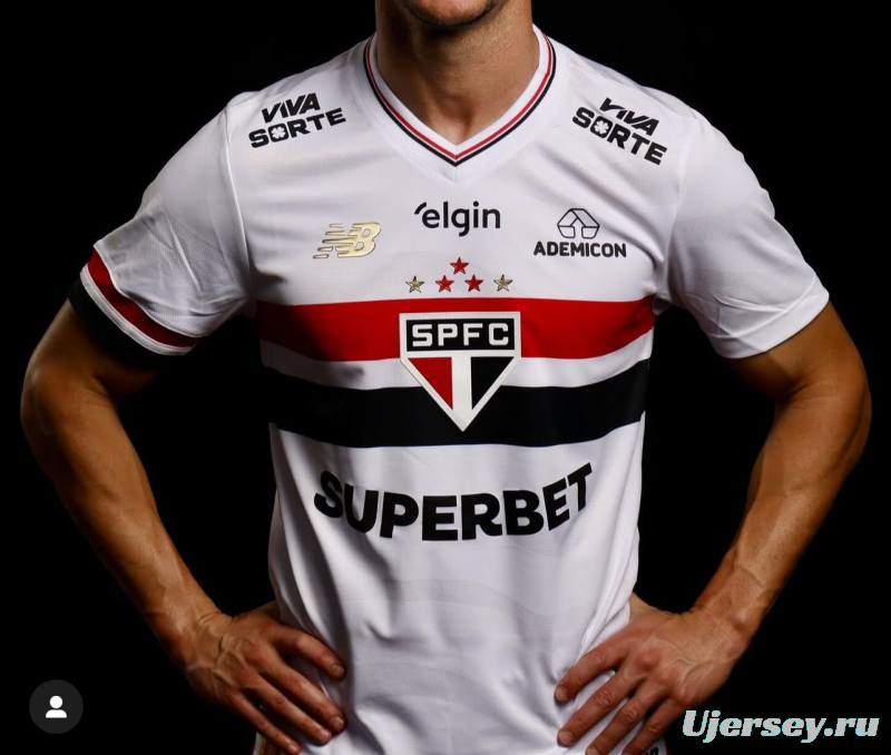 25/26 Sao Paulo Home All Sponsors S-XXXXL Jersey