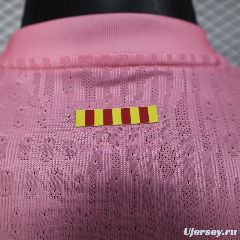 Player Version 25/26 FC Barcelona 125Th Anniversary Special Pink with Spotify Sponsor Jersey