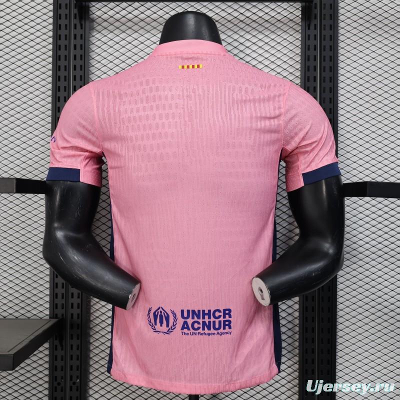 Player Version 25/26 FC Barcelona 125Th Anniversary Special Pink with Spotify Sponsor Jersey