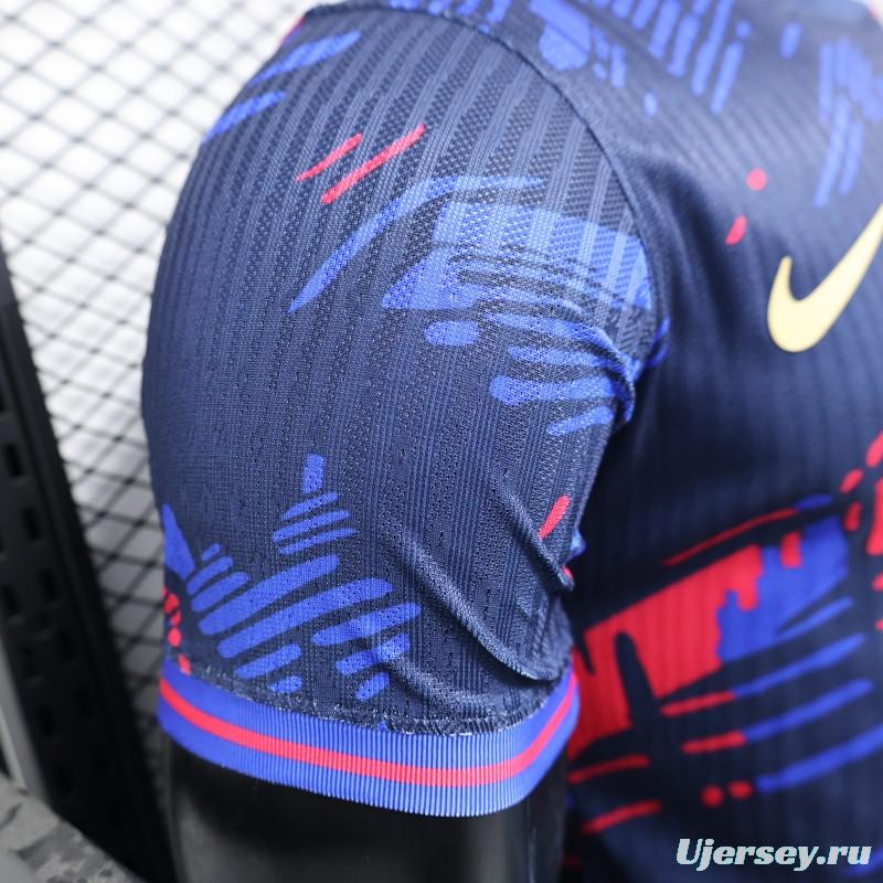 Player Version 25/26 FC Barcelona Navy Blue with Spotify Sponsor Jersey