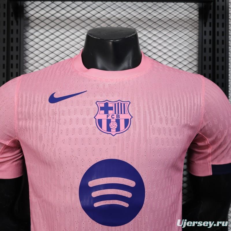 Player Version 25/26 FC Barcelona 125Th Anniversary Special Pink with Spotify Sponsor Jersey