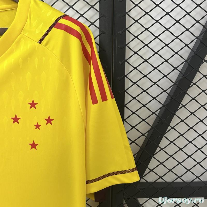 24/25 Cruzeiro Limited Edition Goalkeeper Yellow Jersey