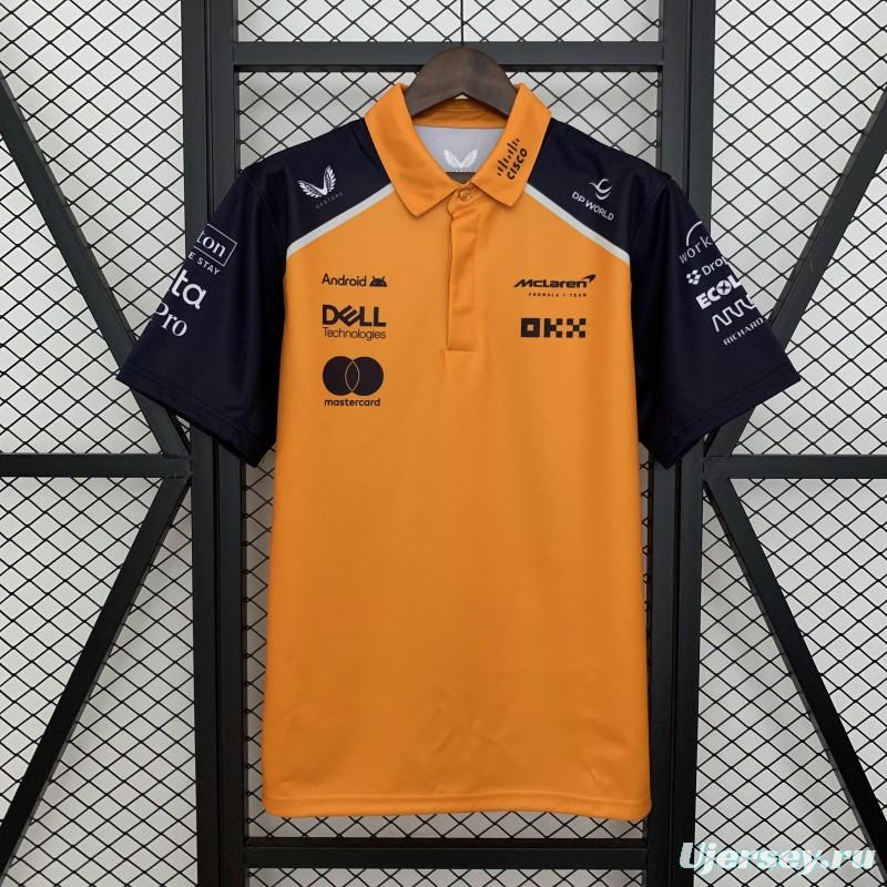 2025 Polo F1 Formula  Orange Mclaren  Jersey