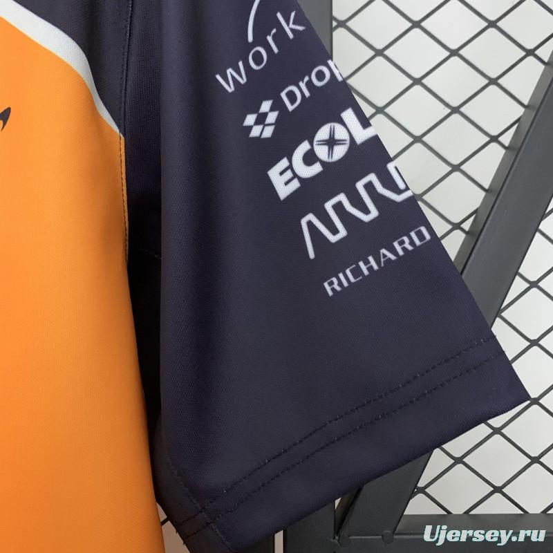 2025 Polo F1 Formula Orange Mclaren Norris Jersey
