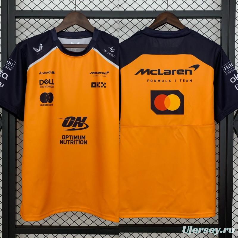 2025 F1 Formula Orange/Black Mclaren T-Shirt