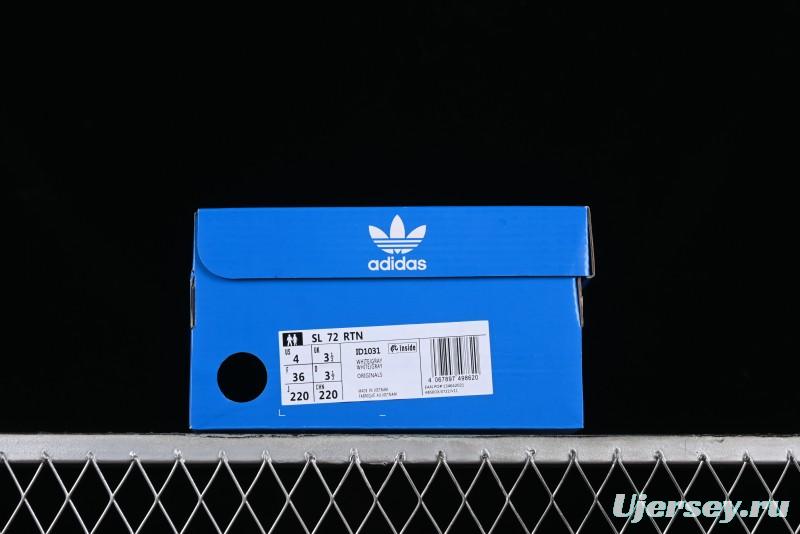 Adidas Originals SL 72 Retro Running Shoes with Nylon Upper and Suede Accents - ID1031