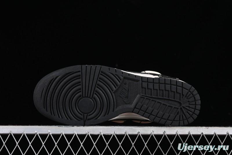 Nike Dunk Low Speed & Fury Distressed Oxidized Metal Punk SB Strap Low-Top Casual Sneakers - DD1391-100