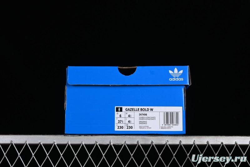 Adidas Originals Gazelle Bold IH7496 Low-Top Sneakers with Thick Sole for Slip Resistance and Durability