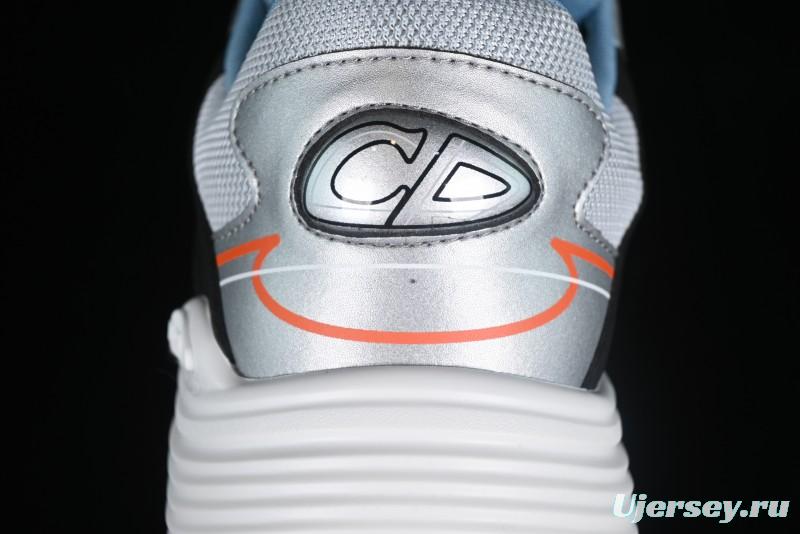 Dior B30 Sneakers with Reflective CD30 Logo and Lightweight Rubber Sole - CD30