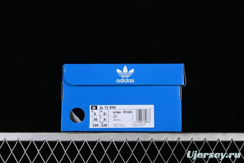 Adidas Originals SL 72 Retro Running Shoes with Ecotex Tongue and EVA Midsole - IH7993