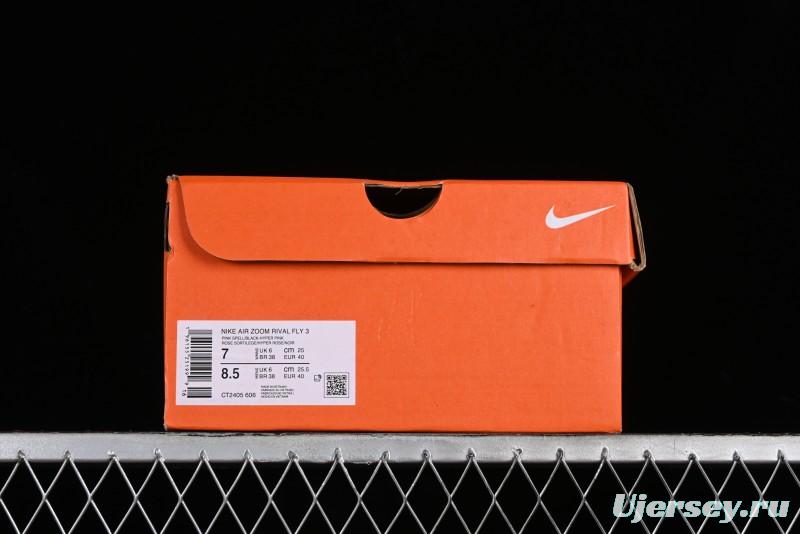 Nike Zoom Rival Fly 3 Lightweight Fabric Comfortable Cushioned Anti-Slip Low-Top Casual Running Shoes - CT2405-100